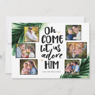 Kom Adore 6 uur per dag   Kerstfotokaart Feestdagenkaart