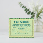 "Kom allemaal" Informele partijuitnodiging Kaart (Staand voorkant)