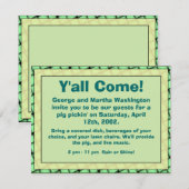 "Kom allemaal" Informele partijuitnodiging Kaart (Voorkant / Achterkant)
