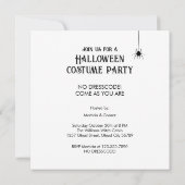 Kom als je bent Halloweenfeest Kaart (Achterkant)