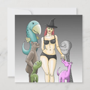 Kom als je bent Halloweenfeest Kaart