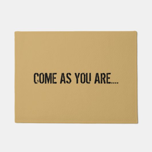 Kom als je doormat bent deurmat (Voorkant)