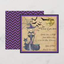 Kom als je durft heks Halloween Party