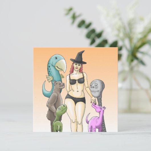 Kom als je een Halloween feest bent Kaart (Staand voorkant)