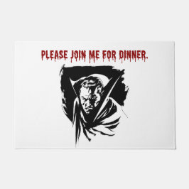 Kom alsjeblieft bij me voor het diner vampier deurmat