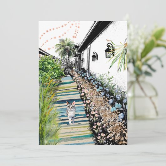 Kom alsjeblieft naar huis kaart (Staand voorkant)