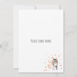 Kom alsjeblieft naar huis kaart