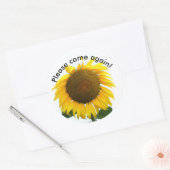 Kom alsjeblieft terug ronde sticker (Envelop)