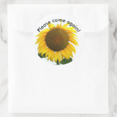 Kom alsjeblieft terug ronde sticker (Tas)