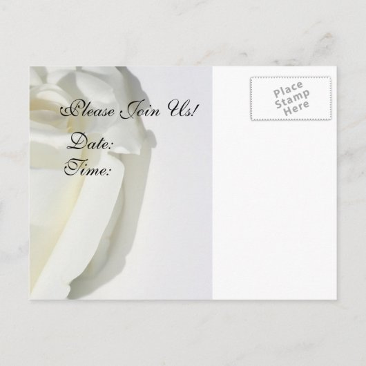 Kom alstublieft bij ons! Uitnodigingskaart Uitnodiging Briefkaart (Achterkant)