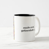 KOM BENT! - Diamond Head Tweekleurige Koffiemok (Voorkant rechts)