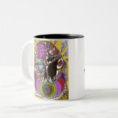 KOM BENT! - Diamond Head Tweekleurige Koffiemok (Voorkant links)