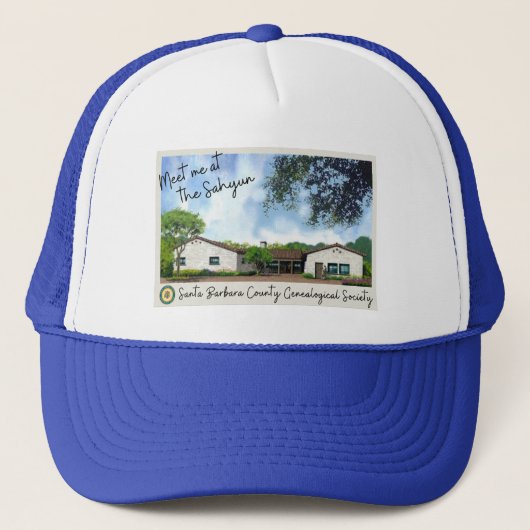 "Kom bij de Sahyun" Truckerhoed Trucker Pet (Voorkant)