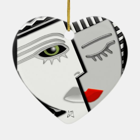 Kom bij elkaar (fan pull) keramisch ornament (Achterkant)