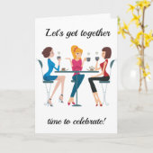 KOM BIJ ELKAAR OM UW ***40e** VERJAARDAG TE VIEREN Kaart (Gele Bloem)