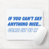 Kom bij me zitten Mousepad Muismat (Met muis)