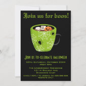 KOM BIJ ONS AAN VOOR BOOS HALLOWEEN PARTIJ KAART (Voorkant)