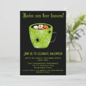 KOM BIJ ONS AAN VOOR BOOS HALLOWEEN PARTIJ KAART (Staand voorkant)