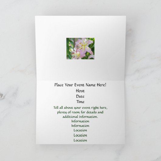 Kom bij ons... aangepaste kaarten Gebeurtenissen U (Binnen)