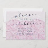 Kom bij ons om kalligrafie en pioenrozen te vieren kaart (Voorkant)