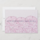 Kom bij ons om kalligrafie en pioenrozen te vieren kaart (Achterkant)