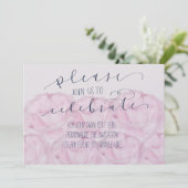 Kom bij ons om kalligrafie en pioenrozen te vieren kaart (Staand voorkant)