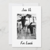 KOM BIJ ONS VOOR DE LUNCH - INVITATIE KAART (Voorkant)