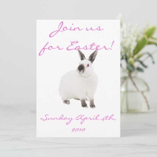 Kom bij ons voor de Pasen Uitnodigingen! Kaart (Staand voorkant)