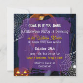 Kom binnen als je durft | Wicked Witch Halloweenfe Kaart (Achterkant)