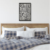 Kom binnen, De Microdot Man Canvas Print (Insitu (Slaapkamer))