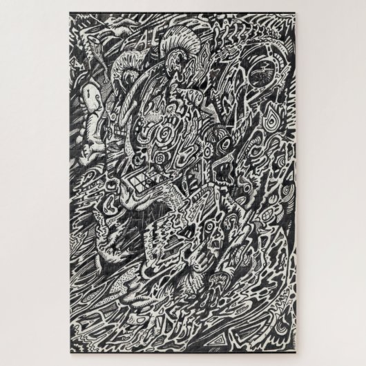 Kom binnen, De Microdot Man  Legpuzzel (Verticaal)