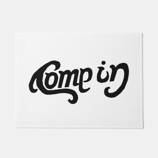 Kom binnen/ga weg deurmat (Voorkant)