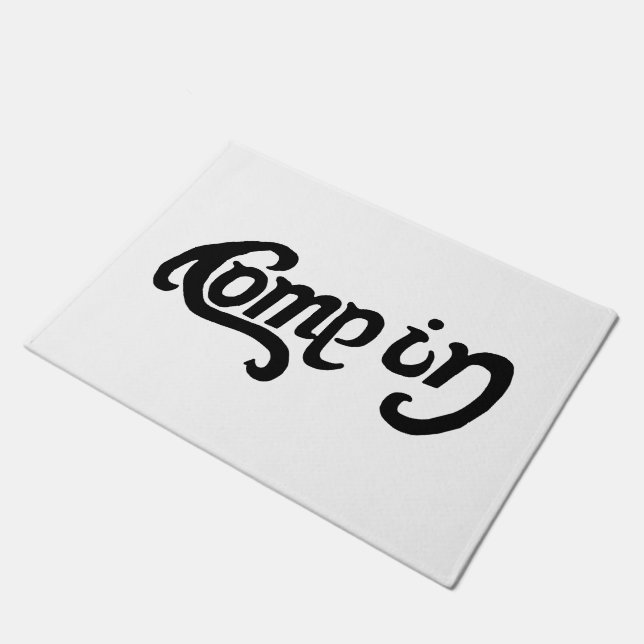 Kom binnen/ga weg deurmat (Schuin)