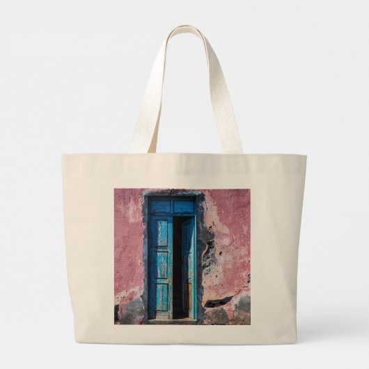 Kom binnen. grote tote bag (Achterkant)