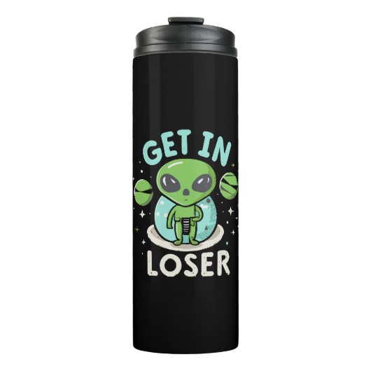 Kom binnen, loser Alien UFO Grappig Thermosbeker (Voorkant)