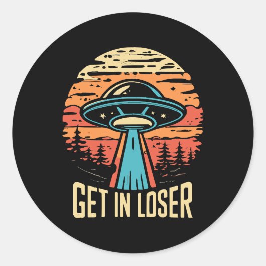 Kom binnen loser ronde sticker (Voorkant)