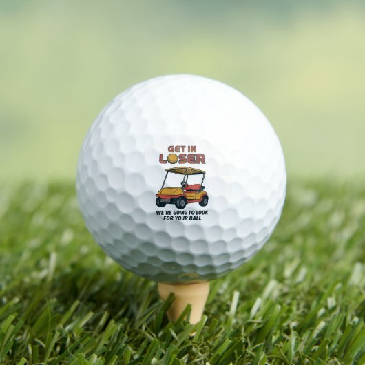 Kom binnen, loser vintage grappige golfkar golfend golfballen (Insitu Shirt)