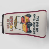 Kom binnen, loser vintage grappige golfkar golfend golfheadcover (Voorkant)