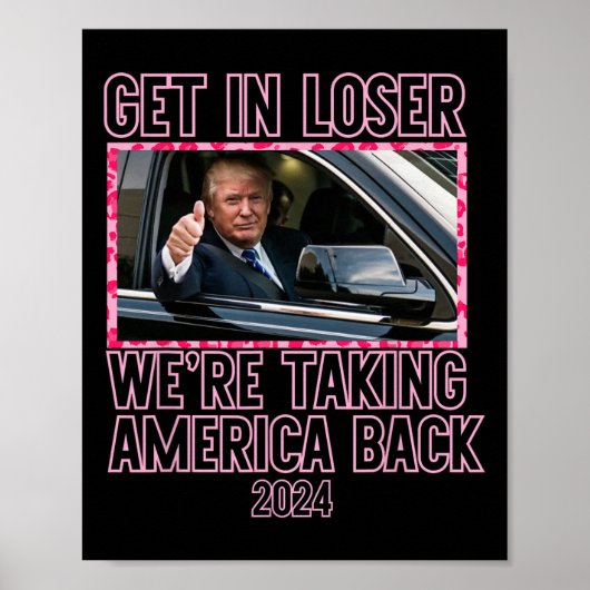 Kom binnen loser we pakken Amerika terug Grappig 2 Poster (Voorkant)