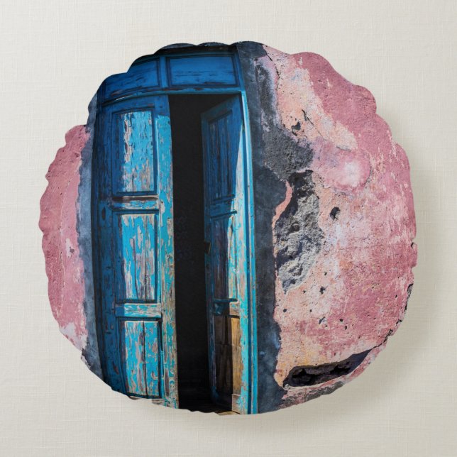 Kom binnen. rond kussen (Voorkant)