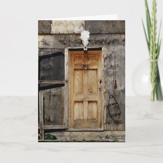 "Kom binnen" Rustic Doorway cadeautjes (Voorkant)