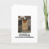 "Kom binnen" Rustic Doorway cadeautjes (Achterkant)