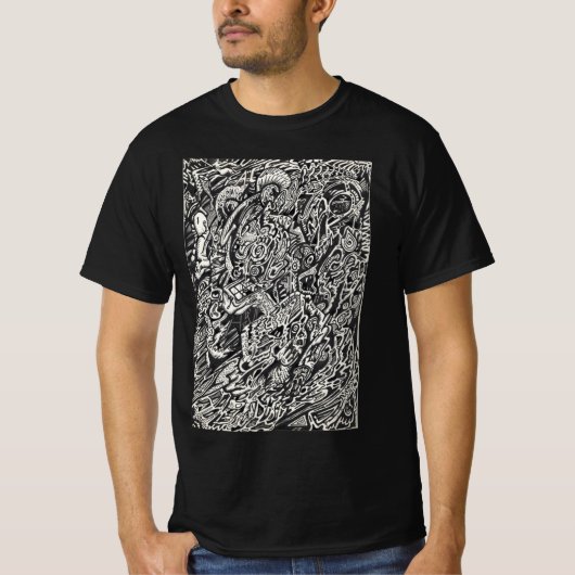 Kom binnen, The Microdot Man T-Shirt (Voorkant)
