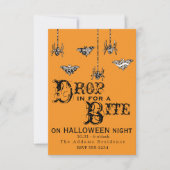 Kom binnen voor een hapje - Elegant Spider Invite Kaart (Voorkant)