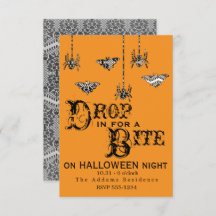 Kom binnen voor een hapje - Elegant Spider Invite