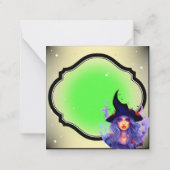 Kom binnen voor een spreuk _ Halloween Notitiekaartje (Achterkant)