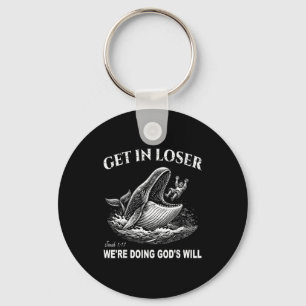 Kom binnen, we doen Gods wil leuke christelijke bi Sleutelhanger