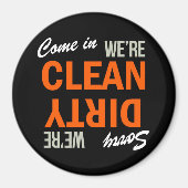 Kom binnen We zijn Clean Dish Washer Magnet (Voorkant)