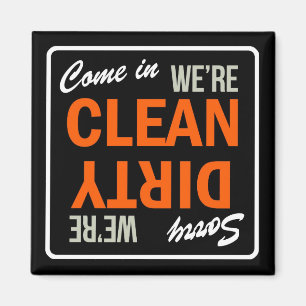 Kom binnen We zijn Clean Dish Washer Magnet