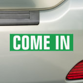 Kom binnen, we zijn open deur-raam-teken vinylstic bumpersticker (Op auto)